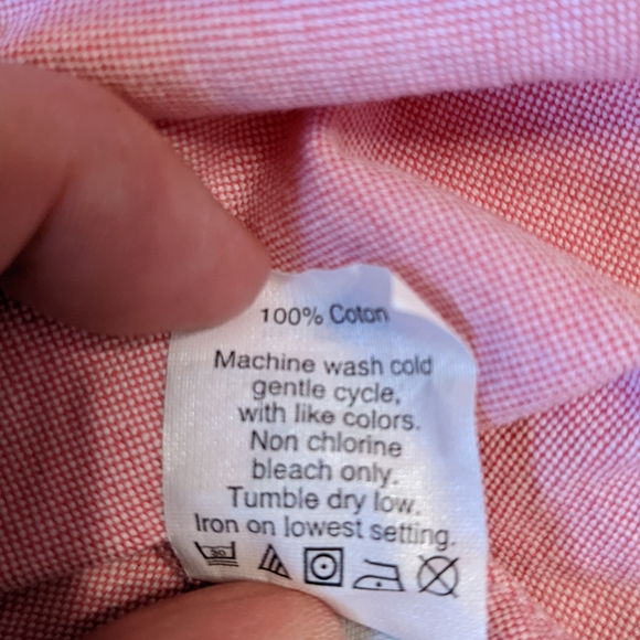 J. Crew "Boy" Long Sleeve Button Down Shirt Pink Color Block Women's Size 8 - Picture 6 of 6